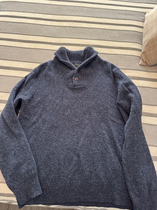 J. Crew Other - J. Crew Men's Turtleneck Shawl Pullover Sweater - Charcoal Gray